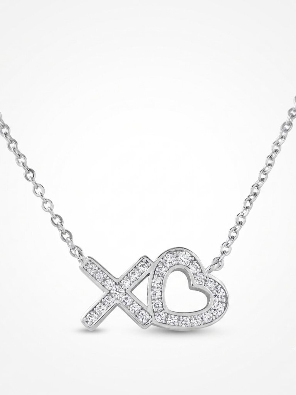 XO Gemstone Heart Necklace, Charmed Aroma Sweetheart Necklace Collection